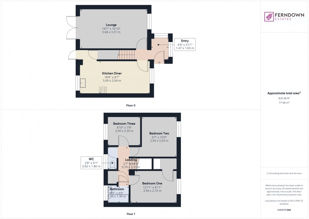 Floorplan for Chelmsley Wood, Birmingham