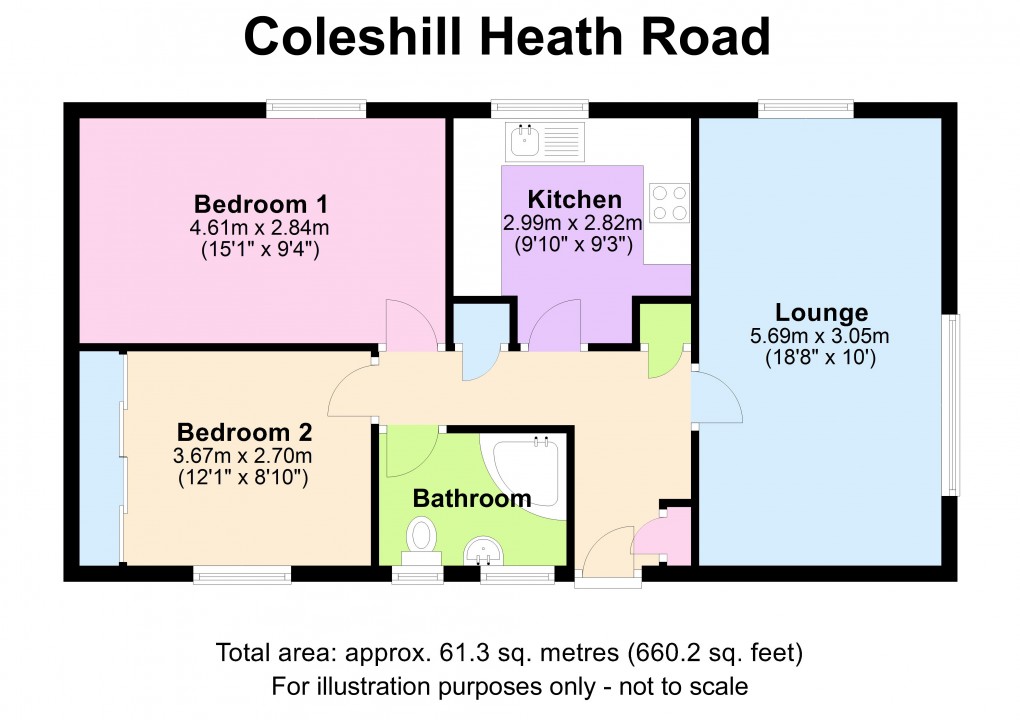 Floorplan for Chelmsley Wood, Birmingham