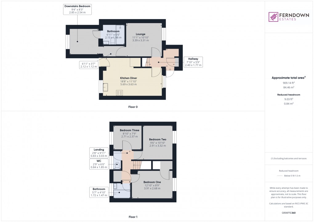 Floorplan for Chelmsley Wood, Birmingham