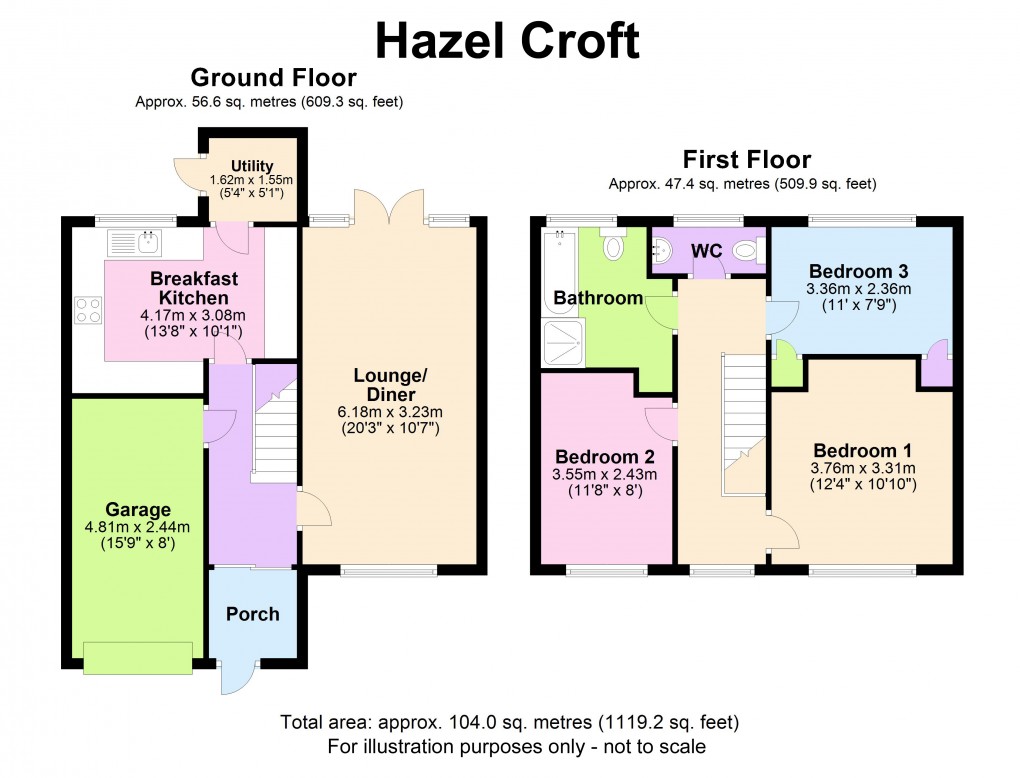 Floorplan for Chelmsley Wood, Birmingham