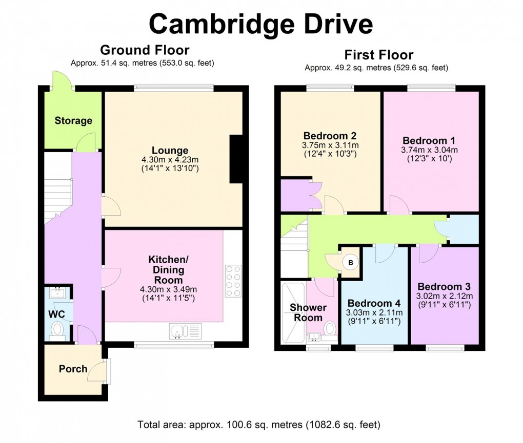 Floorplan for Marston Green, Birmingham, West Midlands