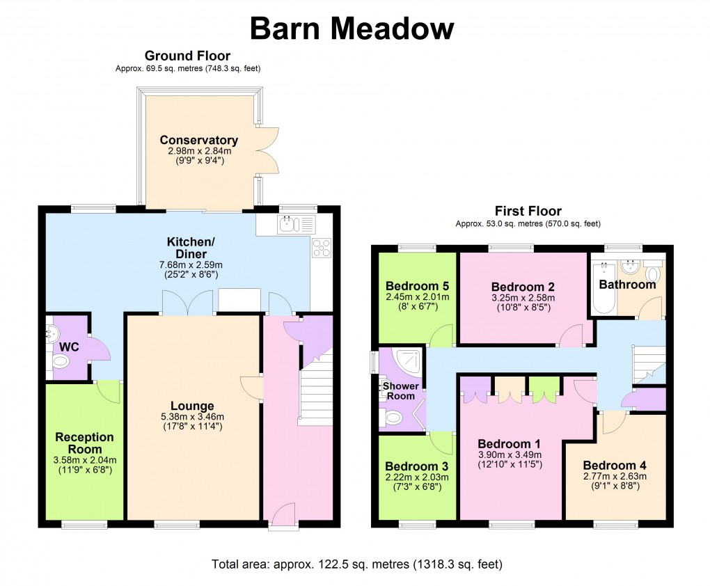 Floorplan for Yardley, Birmingham