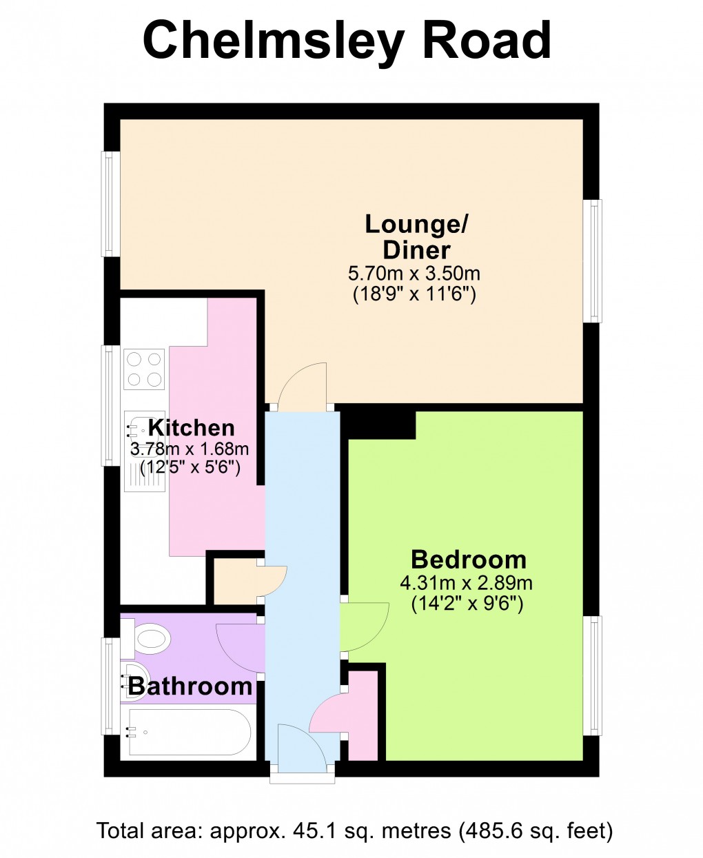 Floorplan for Chelmsley Wood, Birmingham