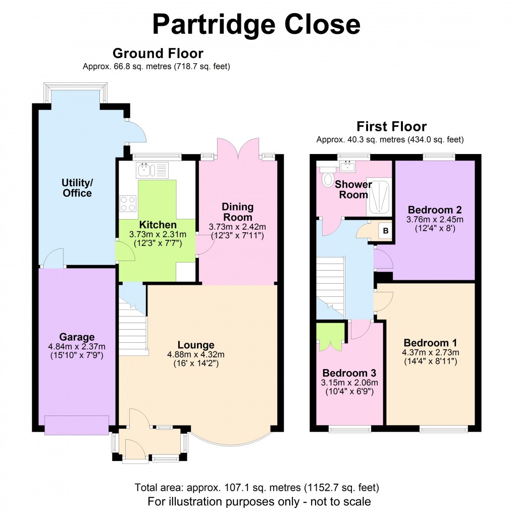 Floorplan for Chelmsley Wood, Birmingham