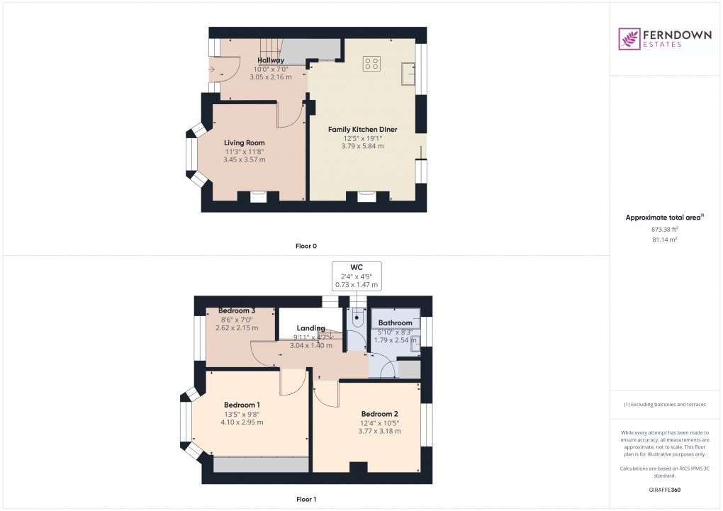 Floorplan for Marston Green, Birmingham, West Midlands