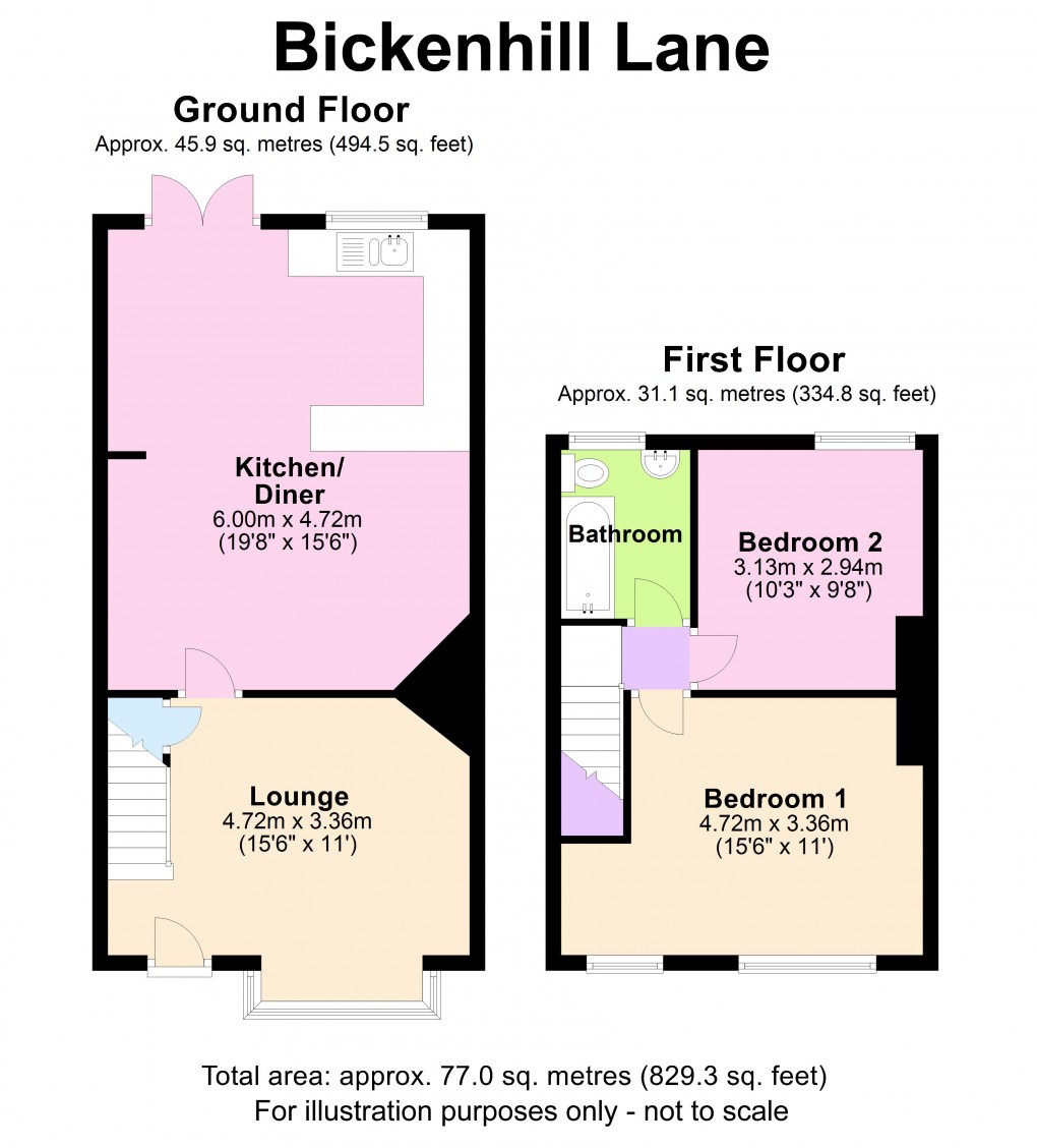 Floorplan for Marston Green, Birmingham