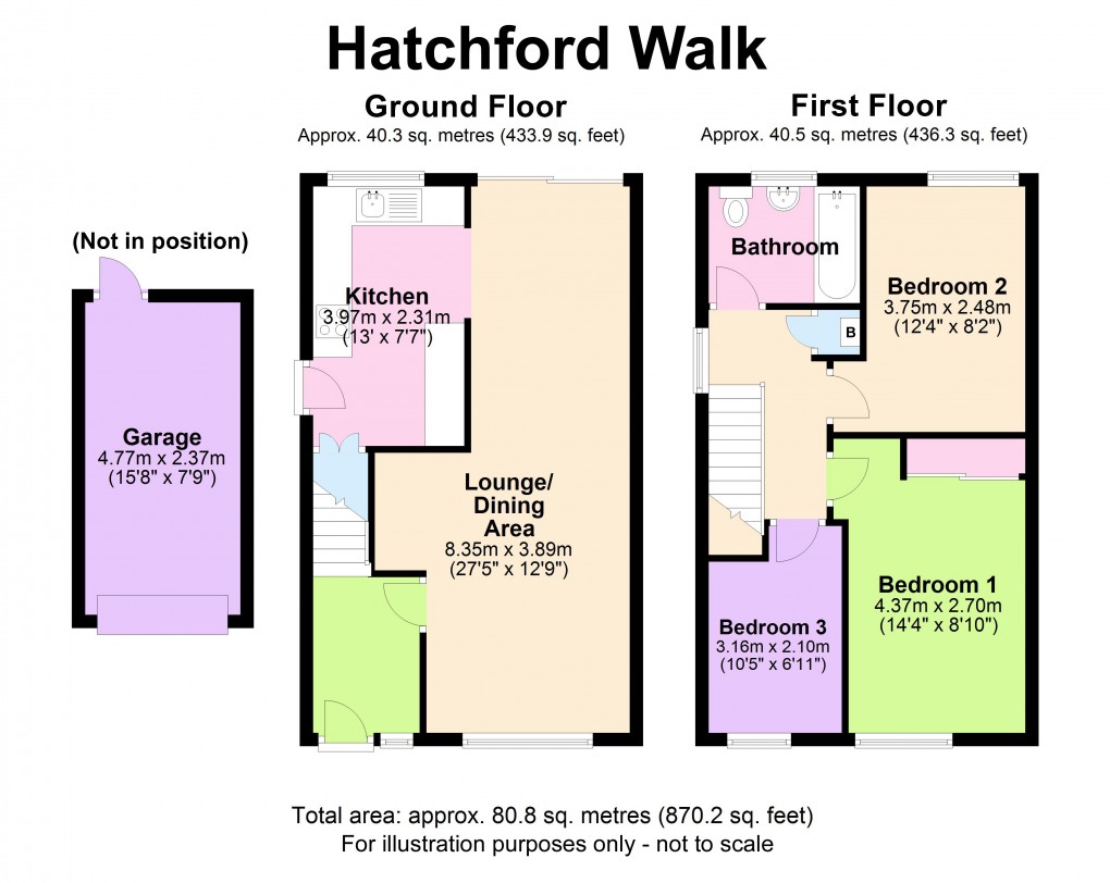 Floorplan for Chelmsley Wood, Birmingham