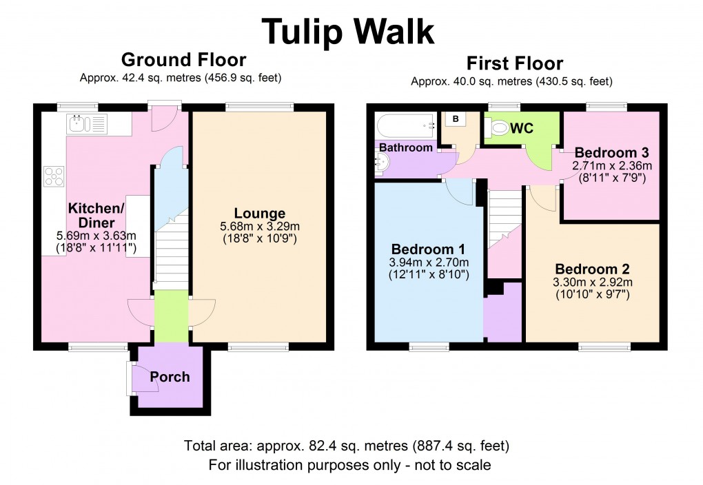 Floorplan for Chelmsley Wood, Birmingham