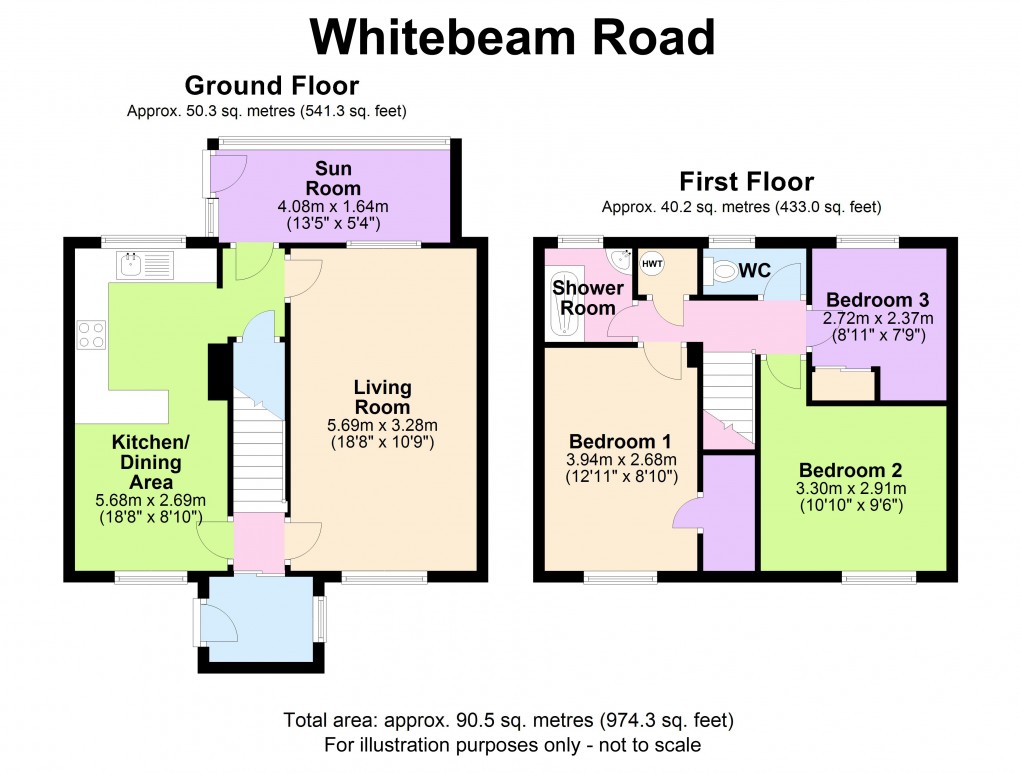 Floorplan for Chelmsley Wood, Birmingham