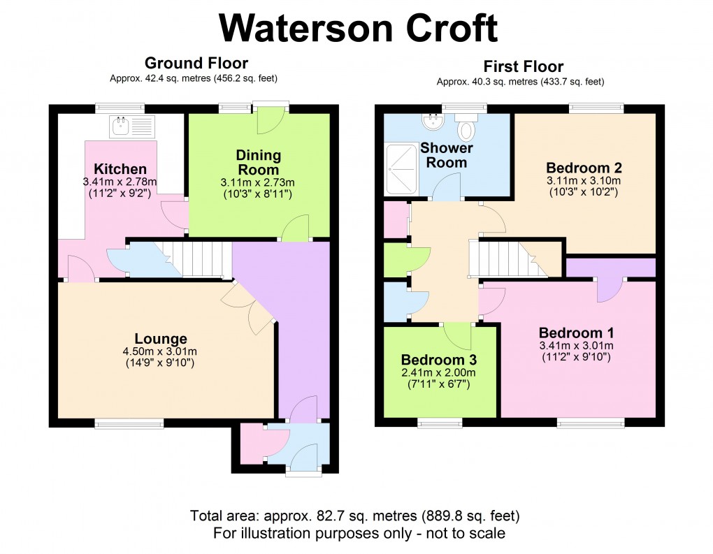 Floorplan for Chelmsley Wood, Birmingham