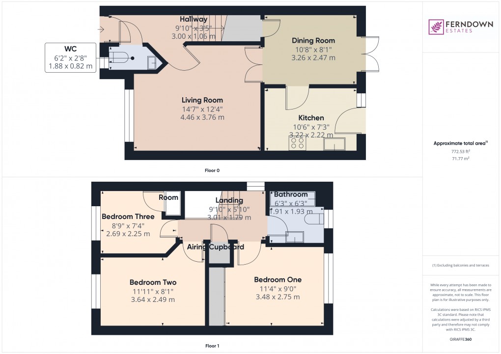 Floorplan for Marston Green, Birmingham