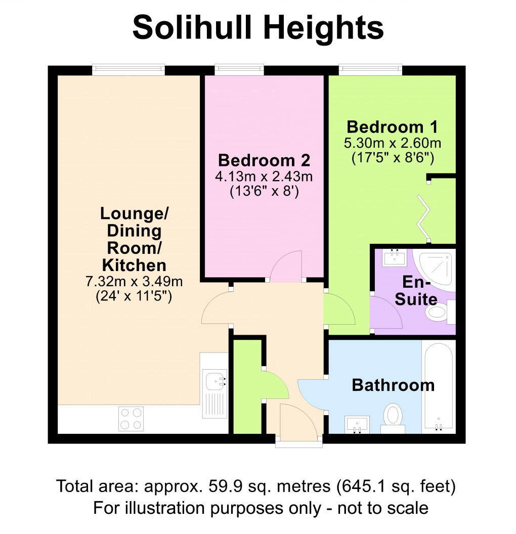 Floorplan for Sheldon, Birmingham