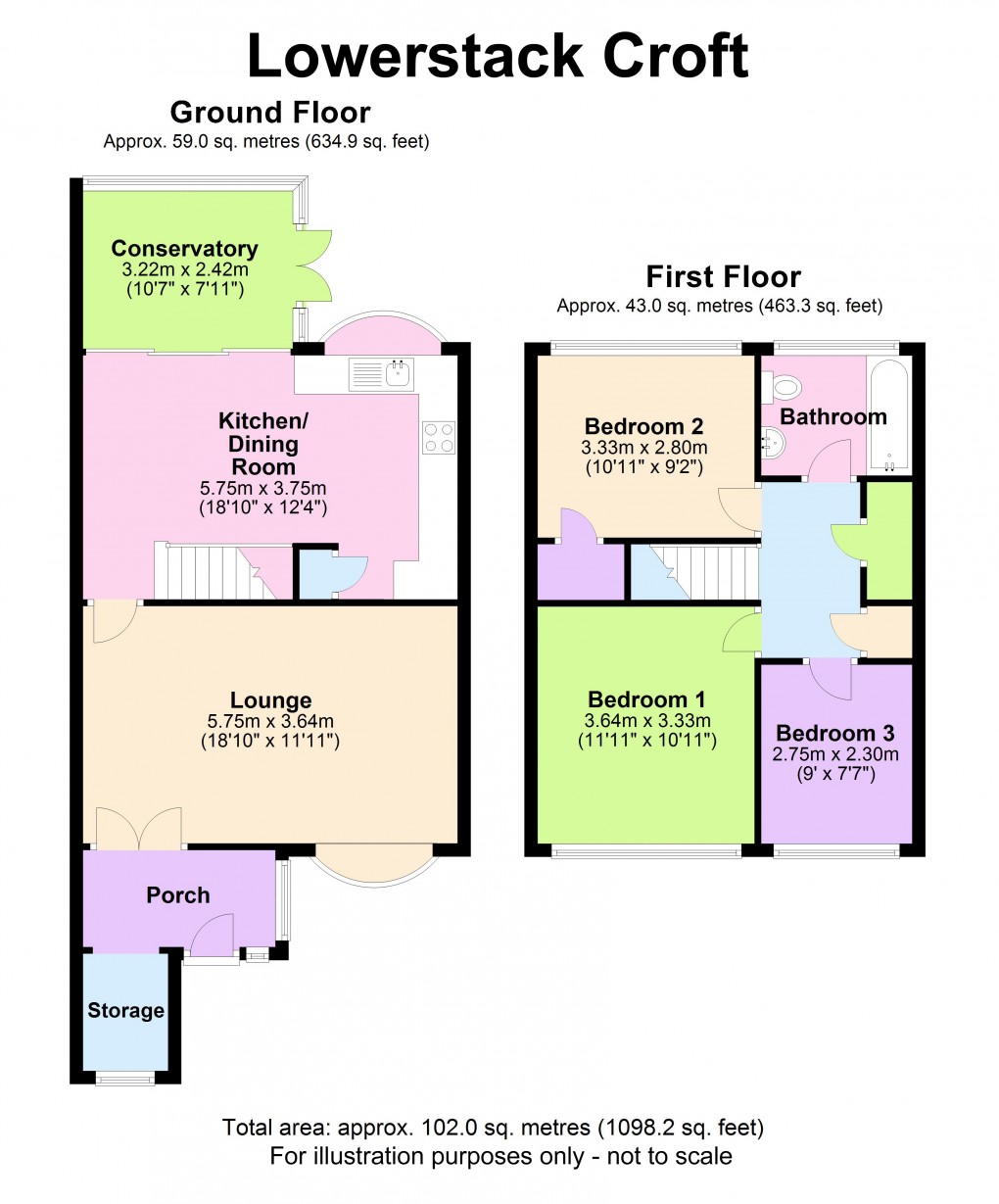 Floorplan for Chelmsley Wood, Birmingham, West Midlands