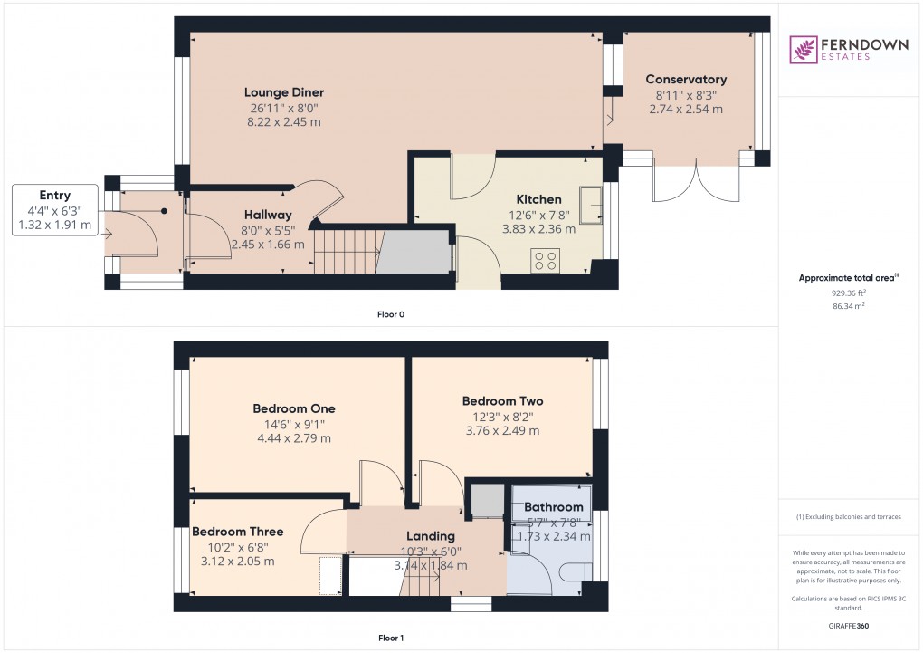 Floorplan for Chelmsley Wood, Birmingham, West Midlands