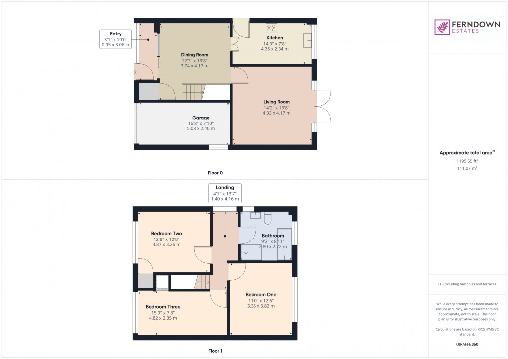 Floorplan for Marston Green, Birmingham, West Midlands