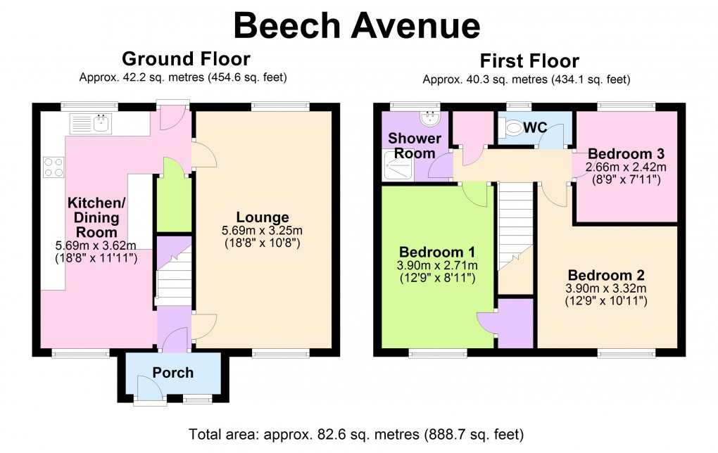 Floorplan for Chelmsley Wood, Birmingham