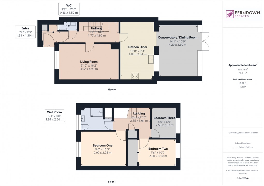 Floorplan for Fordbridge, Birmingham