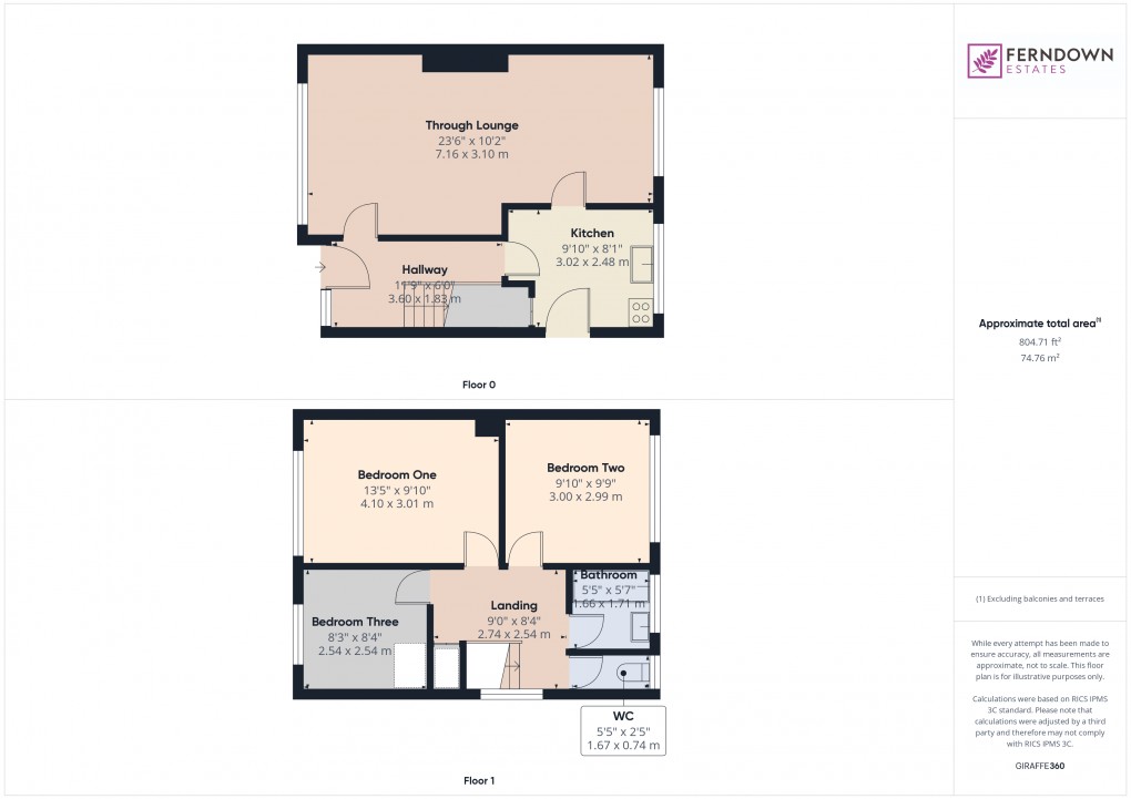 Floorplan for Kitts Green, Birmingham, West Midlands