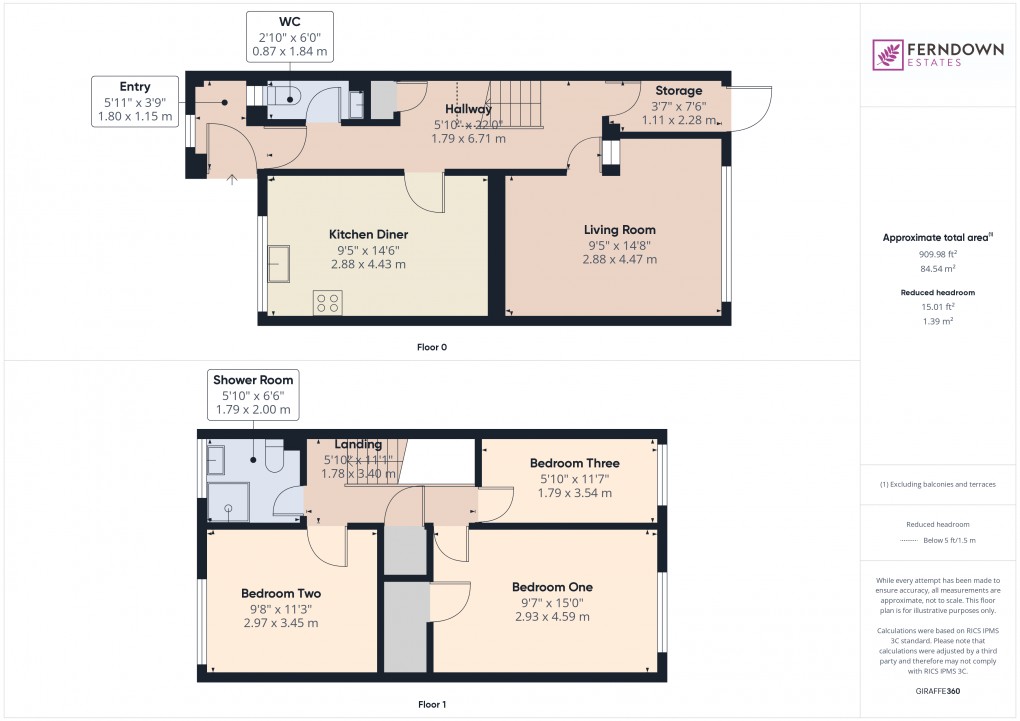 Floorplan for Chelmsley Wood, Birmingham