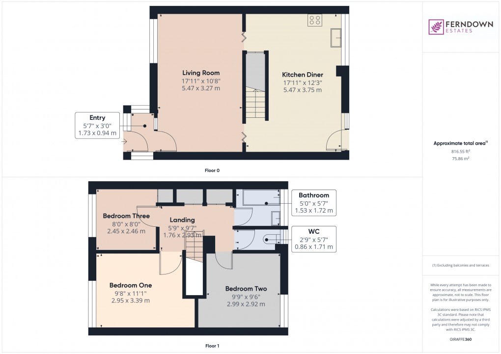 Floorplan for Chelmsley Wood, Birmingham